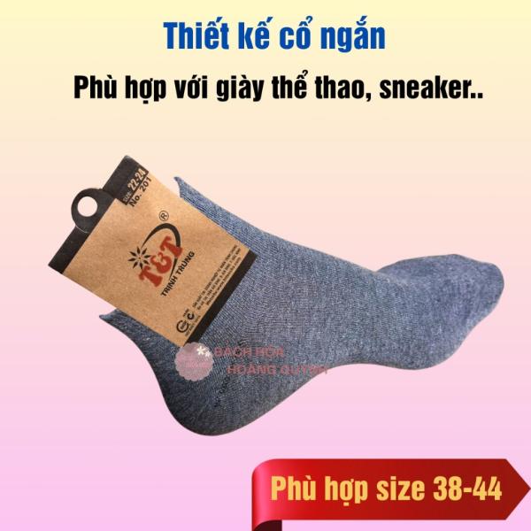 Combo 5 đôi tất vớ nam cổ ngắn đủ màu co giãn Trịnh Trung thoáng khí, co giãn