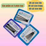 Combo 5 vĩ kẹp tăm màu đen, kẹp tóc tạo nhiều phong cách, kẹp xẹt mái, gim tóc nhiều size