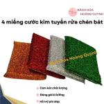 Combo 8 miếng cước kim tuyến rửa chén bát, xoong nồi Đông Dương