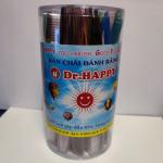 Combo 5 cây bàn chải đánh răng Happy nhựa đục có nắp đậy