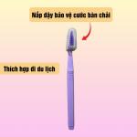 Combo 5 cây bàn chải đánh răng Happy nhựa đục có nắp đậy