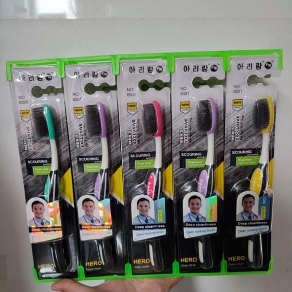 Combo 5 cây Bàn chải đánh răng Hàn Quốc siêu mềm, mã số 6501 ( 921)