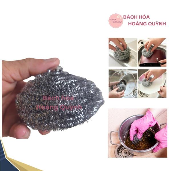 Cước sắt chà xoong nồi dạng khoanh tròn, Cước chà nồi, Chùi xoong, miếng Cước sắt đánh gỉ, đánh sét
