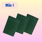Combo 3 miếng cước xanh nhỏ rửa chén bát, xoong nồi BHHQ