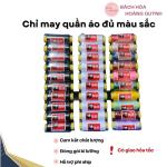 1 Lốc (10 Ống) Chỉ Cuộn Dai Và Chắc Chắn Nhiều Màu Hoặc Trắng, Đen