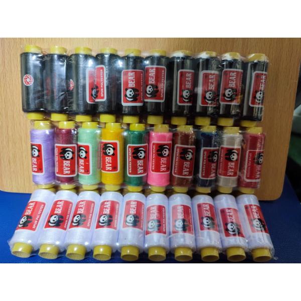 1 Lốc (10 Ống) Chỉ Cuộn Dai Và Chắc Chắn Nhiều Màu Hoặc Trắng, Đen