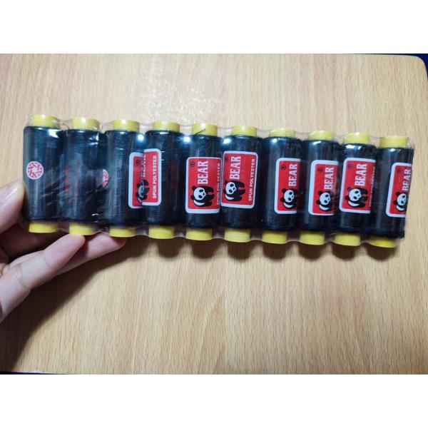 1 Lốc (10 Ống) Chỉ Cuộn Dai Và Chắc Chắn Nhiều Màu Hoặc Trắng, Đen