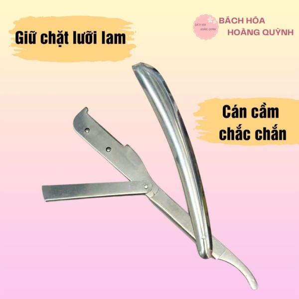 Dao cạo lông mặt- cạo râu cán inox, dao cạo thợ hớt tóc, barber