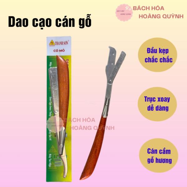 Dao cạo lông mặt - cạo râu cán nhựa ĐEN, cán gỗ NÂU.