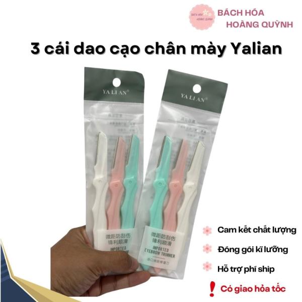 3 Cây Dao Cạo Lông Mày YALIAN Nhựa An Toàn