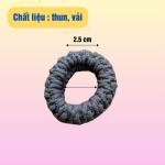 Dây buộc tóc siêu co giãn, dây cột tóc đuôi ngựa phong cách hàn quốc, dây cột tóc trơn màu sắc vintage