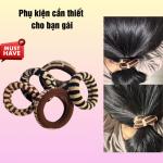 Dây buộc tóc siêu co giãn, dây cột tóc đuôi ngựa phong cách hàn quốc dễ thương.