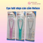 Dụng cụ cạo lưỡi nhựa cán cầm Hofaco, cây nạo lưỡi nhựa dạng tròn,giúp vệ sinh răng miệng, hơi thở thơm tho