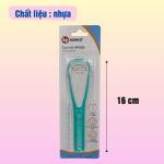 Dụng cụ cạo lưỡi nhựa cán cầm Hofaco, cây nạo lưỡi nhựa dạng tròn,giúp vệ sinh răng miệng, hơi thở thơm tho