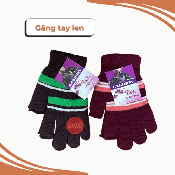 Găng tay len nữ chống nắng kiểu hở 2 ngón màu sắc ngẫu nhiên