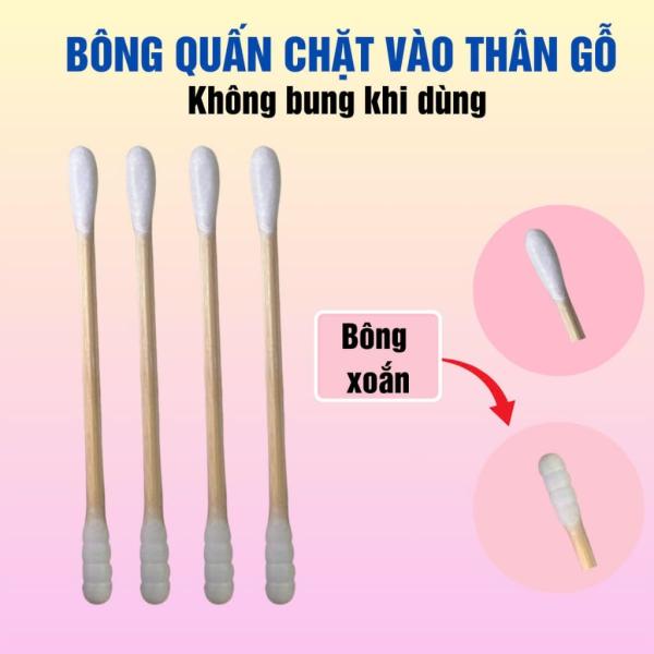 Combo 3 gói tăm bông thân gỗ Aten (Levee)