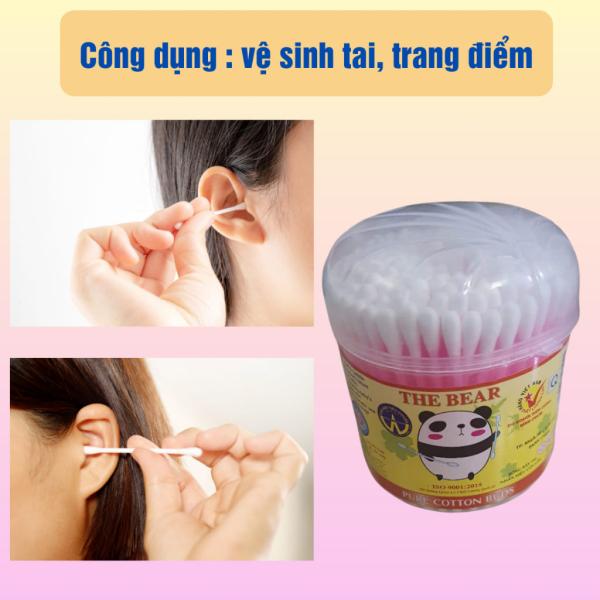 Gòn ráy tai lớn - gòn rái tai lớn LOVELY - The Bear dạng hũ tròn