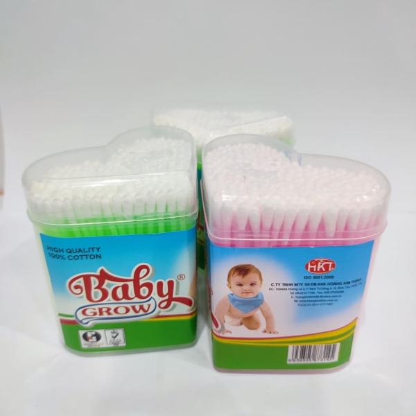 Gòn ráy tai bé- gòn rái tai bé HOÀNG KIM THỊNH(THỊNH PHÁT) dạng hũ trái tim