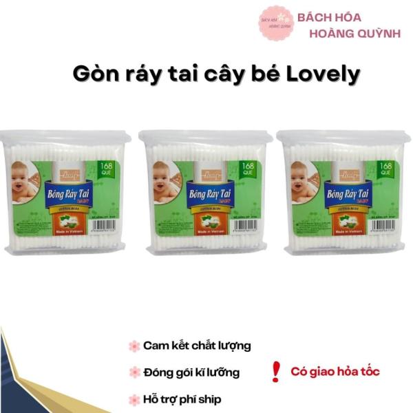 Combo 3 Gói Gòn Ráy Tai Bé 168 Que Lovely B168