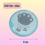Gương bỏ túi mini có lược dễ thương, kiếng trang điểm mini gấp gọn kèm lược , gương lược mini, họa tiết ngẫu nhiên