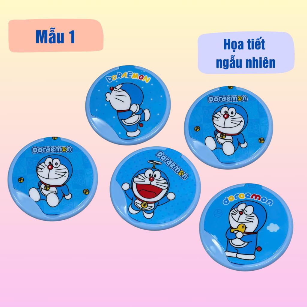 Gương bỏ túi mini có lược dễ thương, kiếng trang điểm mini gấp gọn kèm lược , gương lược mini, họa tiết ngẫu nhiên