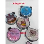 Gương trang điểm mini kim tuyến 2 mặt kiếng phóng to (mẫu ngẫu nhiên).