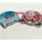 Gương trang điểm mini kim tuyến 2 mặt kiếng phóng to (mẫu ngẫu nhiên).