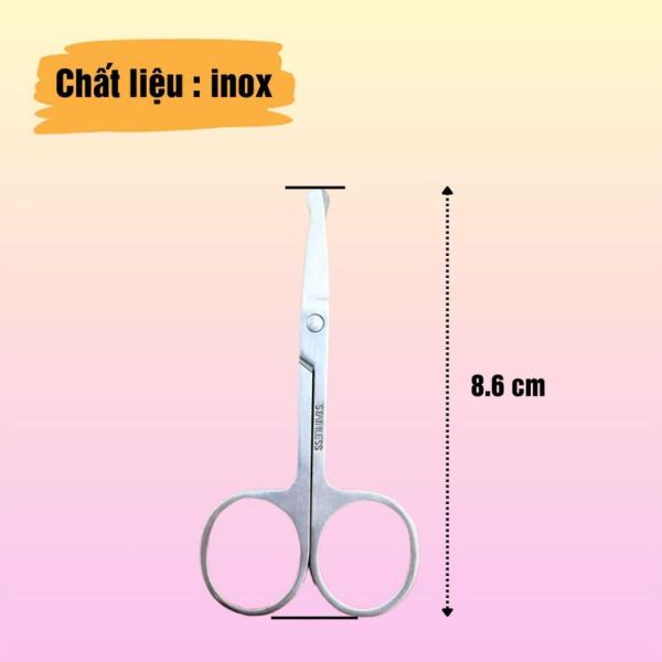 Kéo cắt tỉa lông mi mày, lông mũi đầu tròn siêu bén