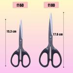 Kéo cắt giấy cán nhựa đen siêu bén, kéo cắt văn phòng đa năng thép không gỉ nhiều size .
