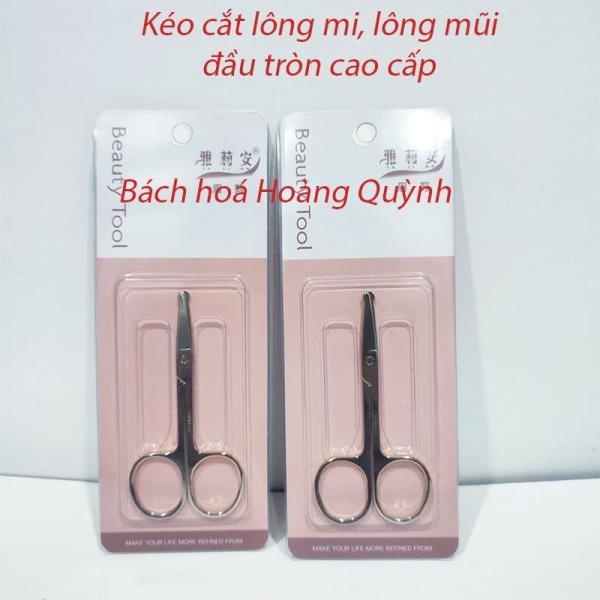 Kéo cắt tỉa lông mi mày, lông mũi đầu tròn màu VÀNG siêu bén
