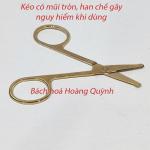 Kéo cắt tỉa lông mi mày, lông mũi đầu tròn màu VÀNG siêu bén