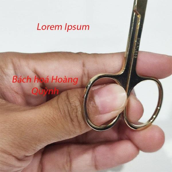 Kéo cắt tỉa lông mi mày, lông mũi đầu tròn màu VÀNG siêu bén