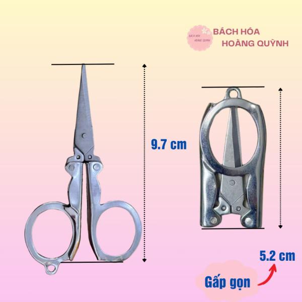 Kéo gấp gọn bỏ túi bằng thép không gỉ, kéo gấp mini tiện dụng
