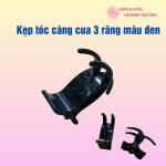 1 cái kẹp tóc càng cua 3 RĂNG màu đen