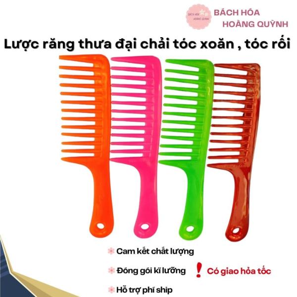Lược răng thưa đại (lược xù đại) chải tóc xoăn, tóc rối