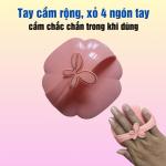 2 cái lược gai gội đầu nhựa dẻo, lược massage da đầu kích thích lưu thông máu, thiết kế tay cầm rộng, hình bướm xinh xắn
