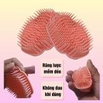 2 cái lược gai gội đầu nhựa dẻo, lược massage da đầu kích thích lưu thông máu, thiết kế tay cầm rộng, hình bướm xinh xắn
