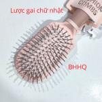 Lược gai gỡ rối tóc, tạo kiểu tóc, massage da đầu loại OVAL cán thú xinh xắn