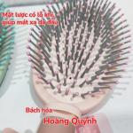 Lược gai gỡ rối tóc, tạo kiểu tóc, massage da đầu loại OVAL cán thú xinh xắn