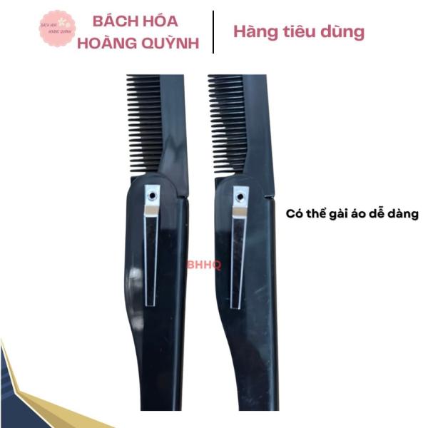 Lược xếp gấp gọn màu đen cho nam, cài túi dễ dàng BHHQ