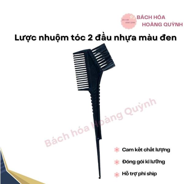 Lược nhuộm tóc hai đầu màu đen nhựa dẻo BHHQ