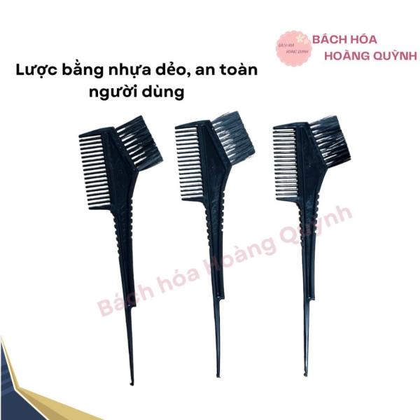 Lược nhuộm tóc hai đầu màu đen nhựa dẻo BHHQ