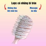 Lược gai gỡ rối tóc, tạo kiểu tóc, massage da đầu size nhỏ 13.5cm cán nhựa màu pastel xinh xắn.