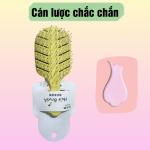 Lược gai gỡ rối tóc, tạo kiểu tóc, massage da đầu size nhỏ 13.5cm cán nhựa màu pastel xinh xắn.