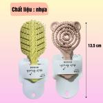 Lược gai gỡ rối tóc, tạo kiểu tóc, massage da đầu size nhỏ 13.5cm cán nhựa màu pastel xinh xắn.