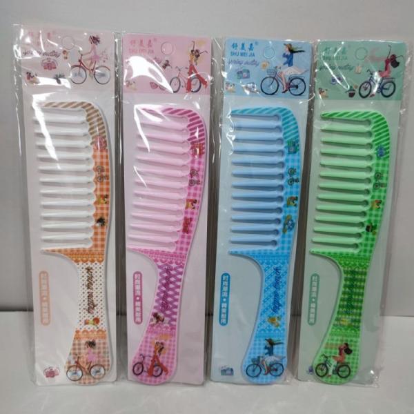 Lược răng thưa- lược xù chải tóc xoăn hoạ tiết siêu dễ thương