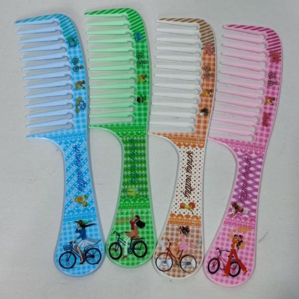 Lược răng thưa- lược xù chải tóc xoăn hoạ tiết siêu dễ thương