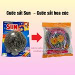 Combo 4 miếng cước rửa chén,rửa bát siêu sạch ( cước kim tuyến+ cước lưới+ cước sắt chùi xoong+ cước xanh)