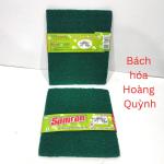 3 miếng cước xanh rửa chén cỡ lớn SAMRAN 13.5 x 16.5 cm