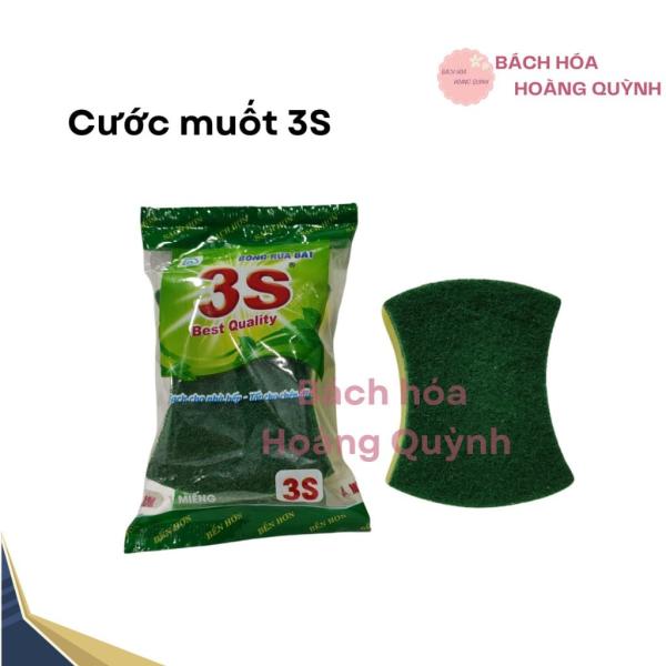 Miếng mút xốp cam chà nồi, rửa chén bát, miếng chà nhám 2 mặt loại bỏ rỉ sét